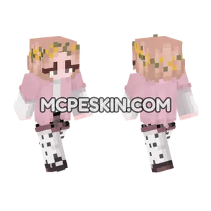 Florence With Flower Crown Minecraft Bedrock skin