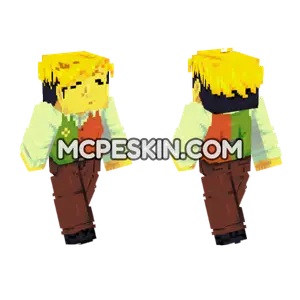 Flowery Deltarune Outfit Minecraft Bedrock skin