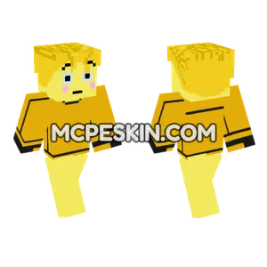 Flushful Yellow Outfit Minecraft Bedrock skin