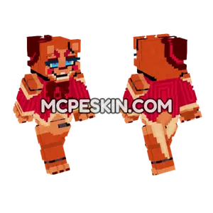 FNAF 2 Toy Freddy Minecraft Bedrock skin