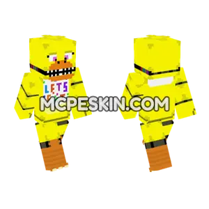 FNAF Chica Skin Minecraft Bedrock skin