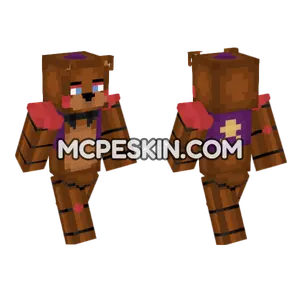 FNAF Freddy Seasons 1 & 2 Minecraft Bedrock skin