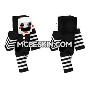 FNAF Ghost Trail Puppet Minecraft Bedrock skin