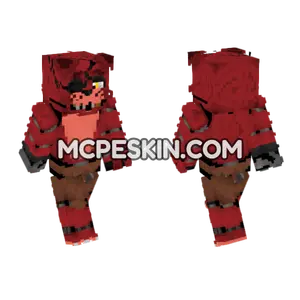 Foxy The Pirate Fox Minecraft Bedrock skin