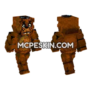 Freddy Fazbear Five Nights Minecraft Bedrock skin