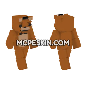 Freddy Fazbear Plush Minecraft Bedrock skin