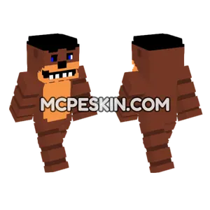 Freddy Fazbear Retake Minecraft Bedrock skin