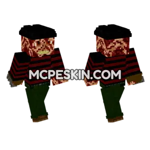 Freddy Krueger Nightmare Skin Minecraft Bedrock skin