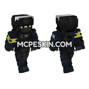 French Police GIGN Operator Minecraft Bedrock skin