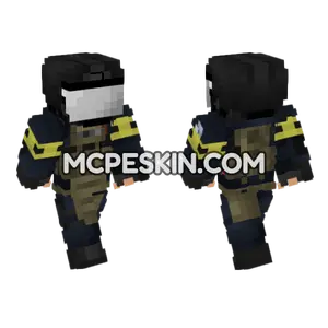 French Police GIGN Operator Minecraft Bedrock skin