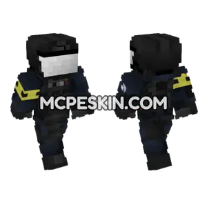 French Police GIGN Operator Minecraft Bedrock skin