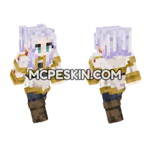 Frieren Mage Outfit Minecraft Bedrock skin