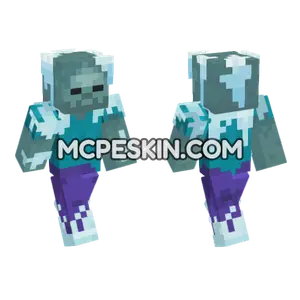 Frozen Zombie Skin Minecraft Bedrock skin