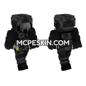 Full Black Kit V3 Minecraft Bedrock skin