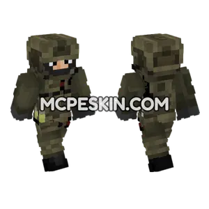 Full Olive Kit Minecraft Bedrock skin