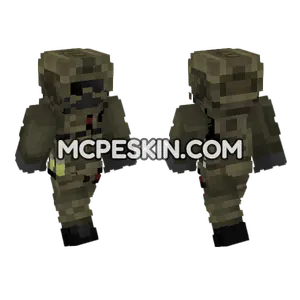 Full Olive Kit V2 Minecraft Bedrock skin