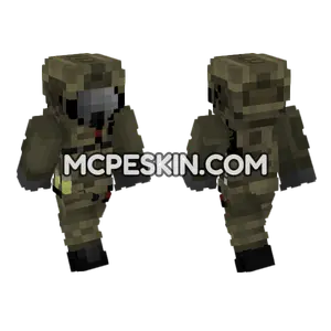 Full Olive Kit V3 Minecraft Bedrock skin