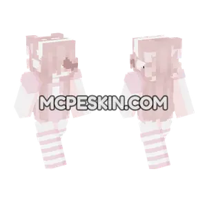Full Pink Girl Minecraft Bedrock skin