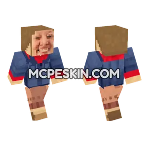 Funny Face Hoodie Minecraft Bedrock skin