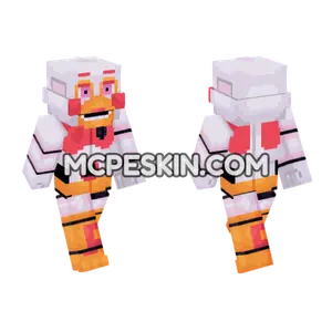 Funtime Chica FNAF Skin Minecraft Bedrock skin