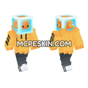 Gabepeixe Loud Orange Hoodie Minecraft Bedrock skin