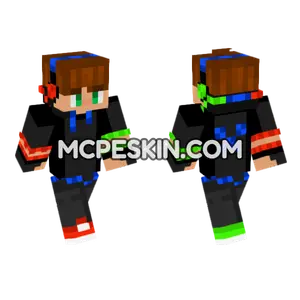 Gamer 16 Minecraft Bedrock skin