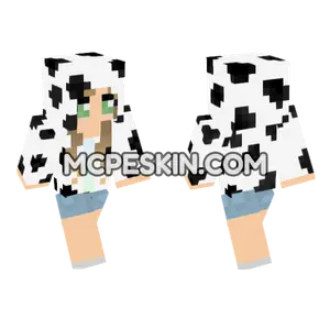 Gamingwithjen Cow Skin Minecraft Bedrock skin