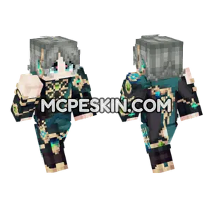 Genshin Impact Al Haitham Minecraft Bedrock skin