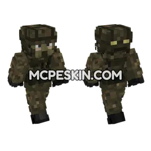 German Army Soldier V3 Minecraft Bedrock skin