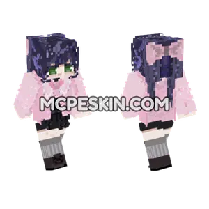 Girl In Pink Minecraft Bedrock skin