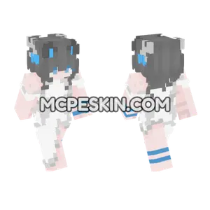 Giselle Anime Girl Minecraft Bedrock skin