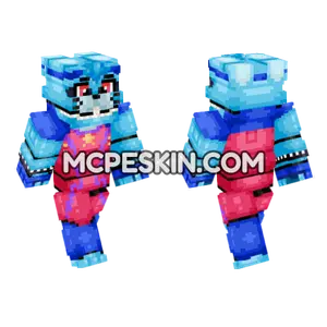 Glamrock Bonnie 2030 Security Breach Minecraft Bedrock skin