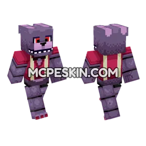 Glamrock Bonnie Skin Minecraft Bedrock skin