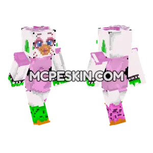 Glamrock Chica Security Breach Minecraft Bedrock skin