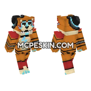 Glamrock Freddy Minecraft Bedrock skin