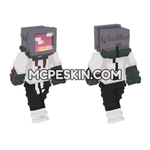 Glitchy Tech Skin Minecraft Bedrock skin