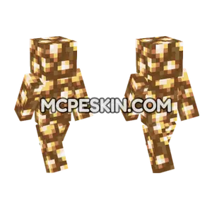 Glowstone Block Minecraft Bedrock skin