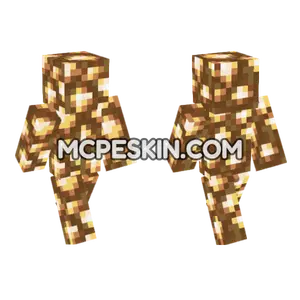 Glowstone Skin Minecraft Bedrock skin