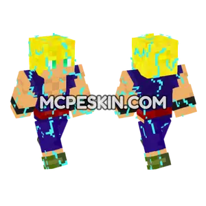 Gohan Aaron Super Saiyan 2 Minecraft Bedrock skin