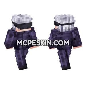 Gojo Satoru Blindfold Minecraft Bedrock skin