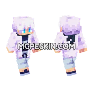 Gojo Satoru Robe Minecraft Bedrock skin