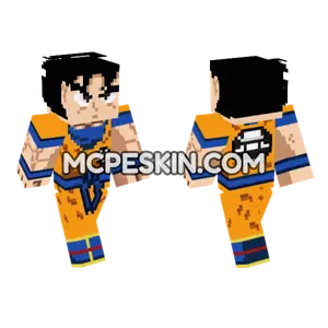 Goku Dragon Ball Z Minecraft Bedrock skin