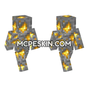 Gold Ore Skin Minecraft Bedrock skin