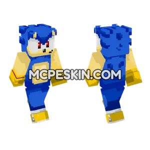 Golden Sonic Minecraft Bedrock skin
