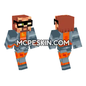 Gordon Freeman Skin Minecraft Bedrock skin