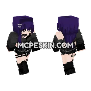 Goth Dtdubs Minecraft Bedrock skin