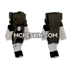 Gothic Maid Outfit Minecraft Bedrock skin