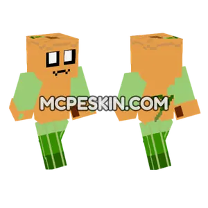 Gourdy Pumpkin Skin Minecraft Bedrock skin