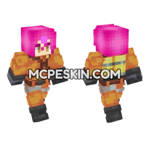 Gowther Pink Hair Minecraft Bedrock skin