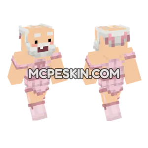 Grandpa Happy Girl Minecraft Bedrock skin